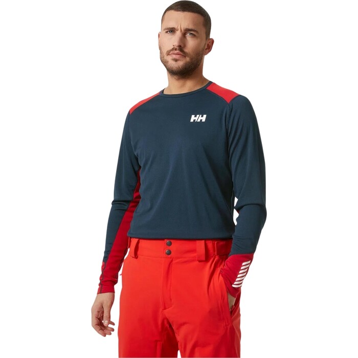 2024 Helly Hansen Hombres Lifa Active Crew Capa Base 49389 - Navy